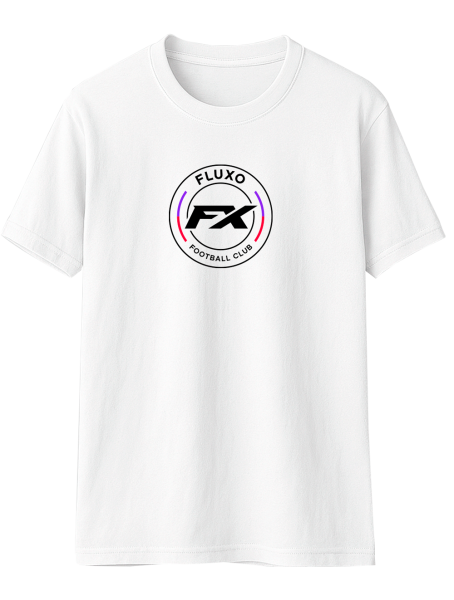 Camiseta Casual Fluxo Football Club - Frontal - Branco