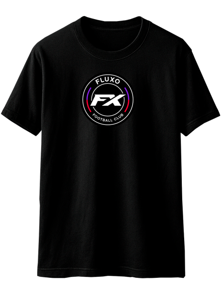 Camiseta Casual Fluxo Football Club - Frontal - Preto