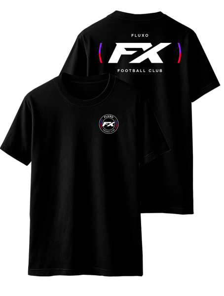 Camiseta Casual Fluxo Football Club - FX - Preto