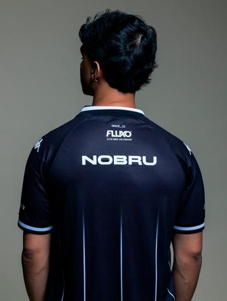 Camisa NOBRU Home Kombat Fluxo 2025 - Personalização + Patrocinadores - Preto